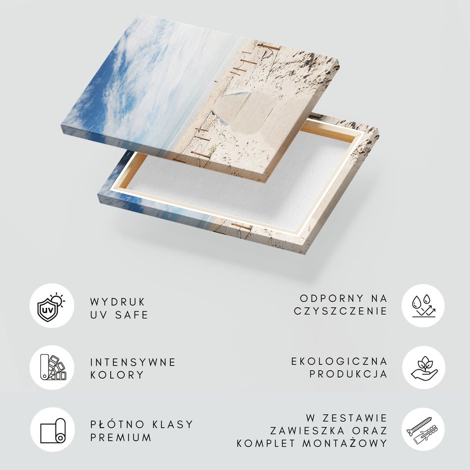 Obraz na płótnie - plaża, morze, piasek