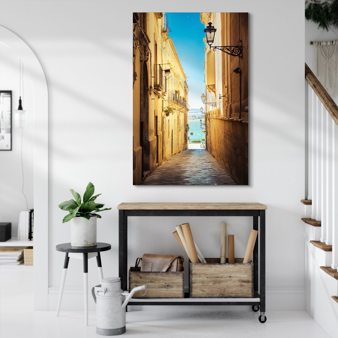 Obraz na płótnie - ulica, miasto, morze