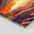 Obraz na płótnie - krajobraz, skały, słońce