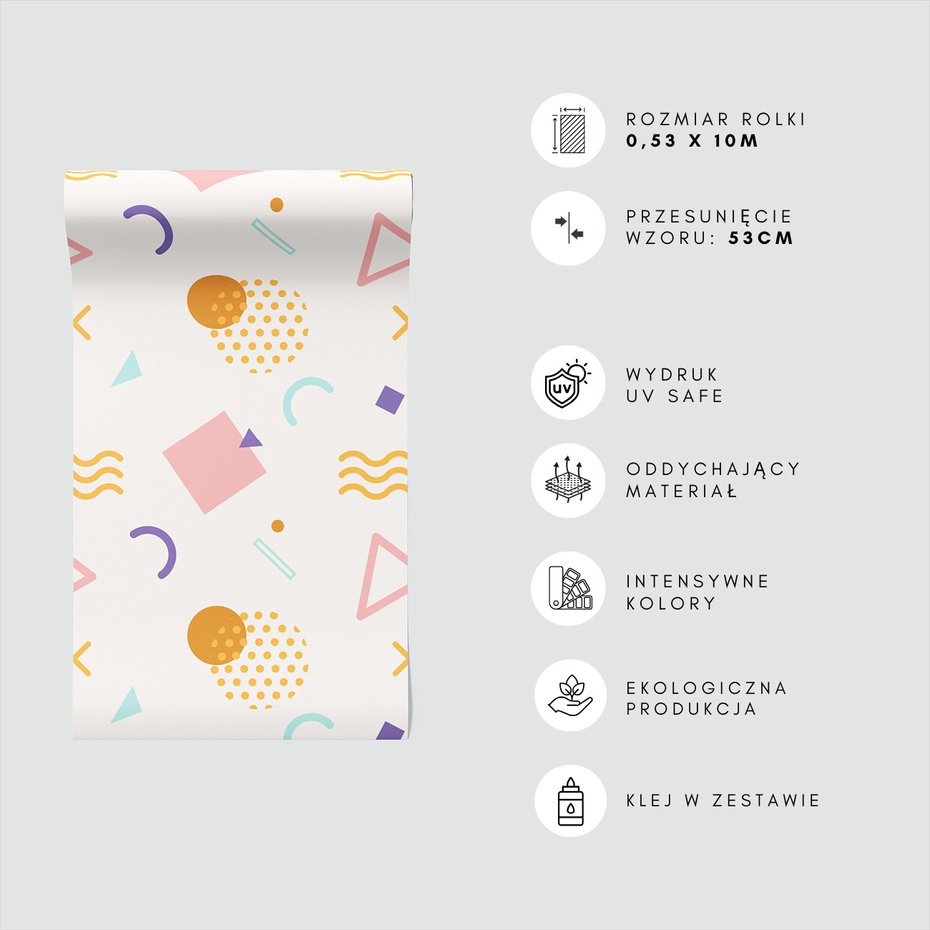 Tapeta - kształty, geometria, wzór