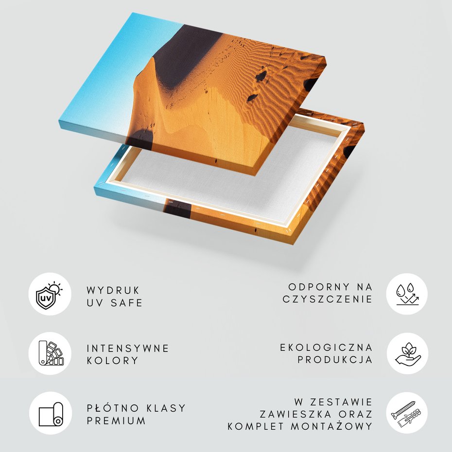 Obraz na płótnie - piasek, pustynia, wydmy