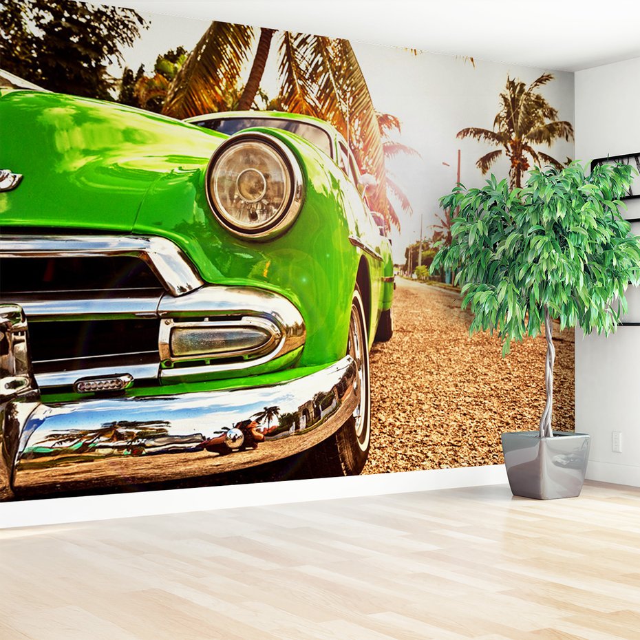 Fototapeta - samochód, ulica, kubańska