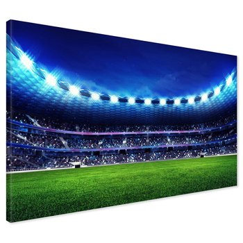 Obraz na płótnie - stadion, trawa, kibice