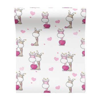 Tapeta - dziecięca, serca, postacie,