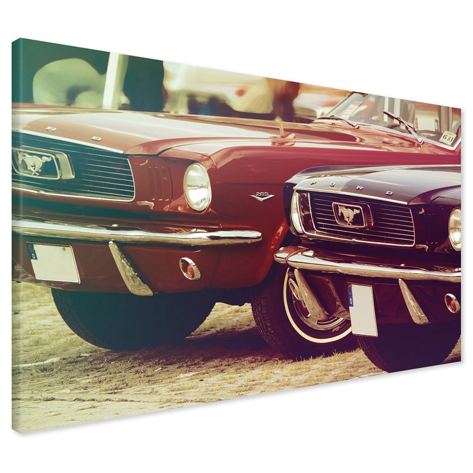 Obraz na płótnie - samochody, klasyki, mustang