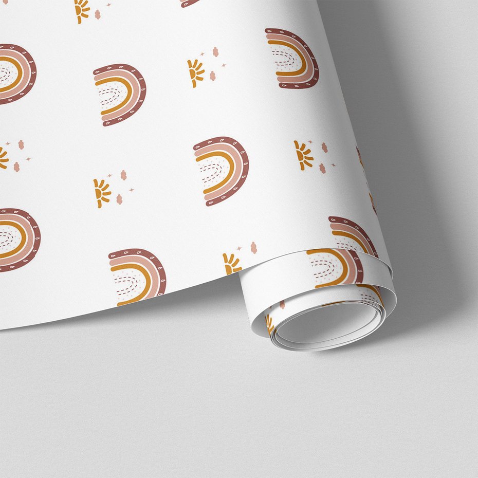 Tapeta - dziecięca, tęcza, słońce, kropla