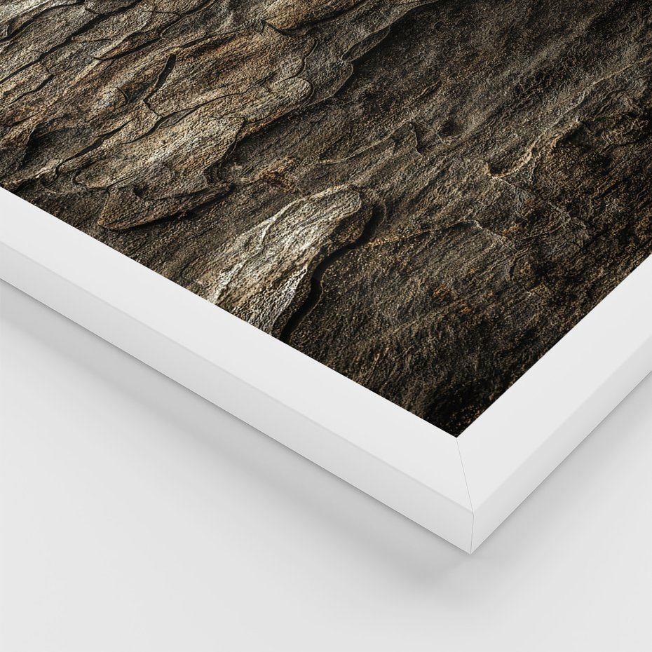 Zestaw obrazy w ramie, plakaty - dom, natura, drewno - rama biała