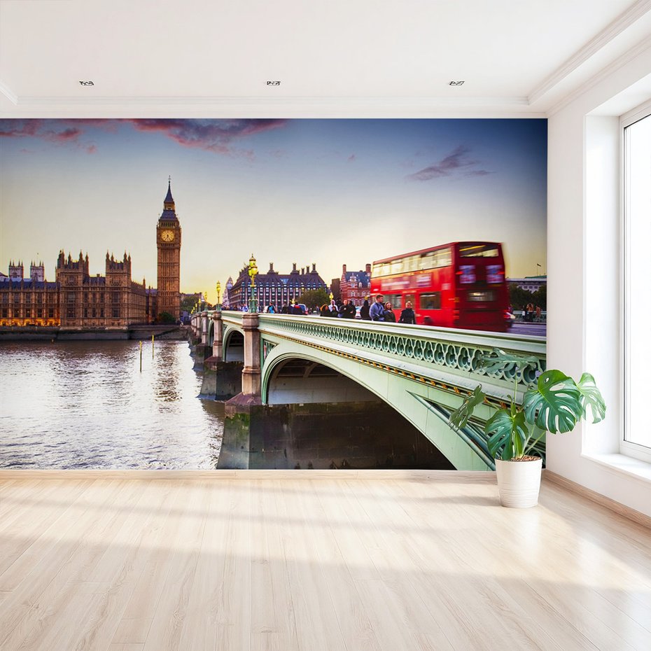 Fototapeta - Londyn, Big Ben, most