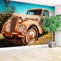 Fototapeta - samochód, zardzewiały, klasyczny