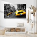 Obraz na płótnie - taxi, miasto, ulica