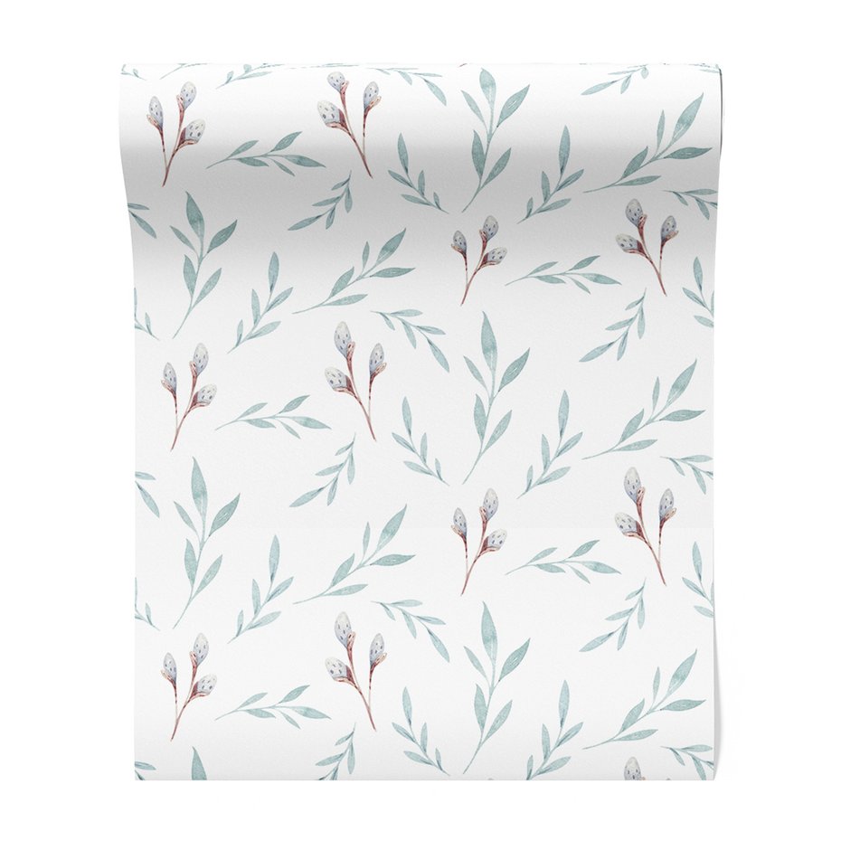 Tapeta - liście, gałązki, wiosna