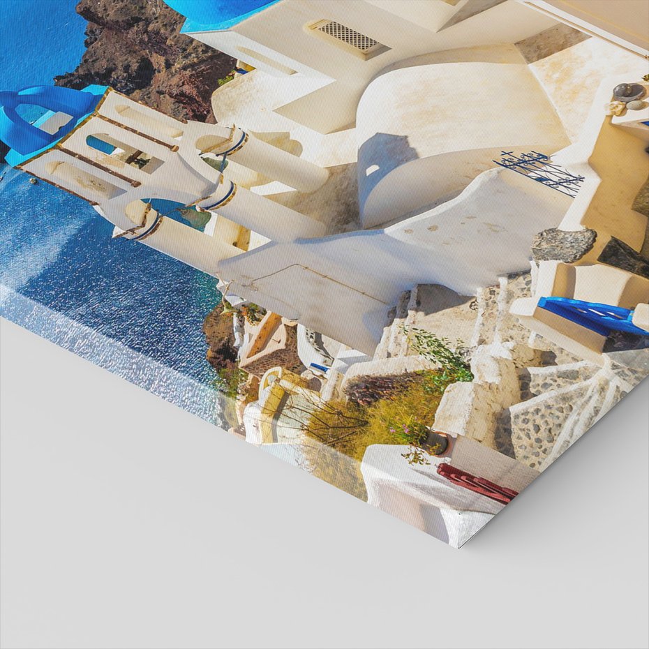 Obraz na płótnie - Grecja, Santorini, morze