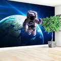 Fototapeta - kosmos, astronauta, ziemia