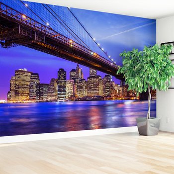 Fototapeta - most, miasto, noc