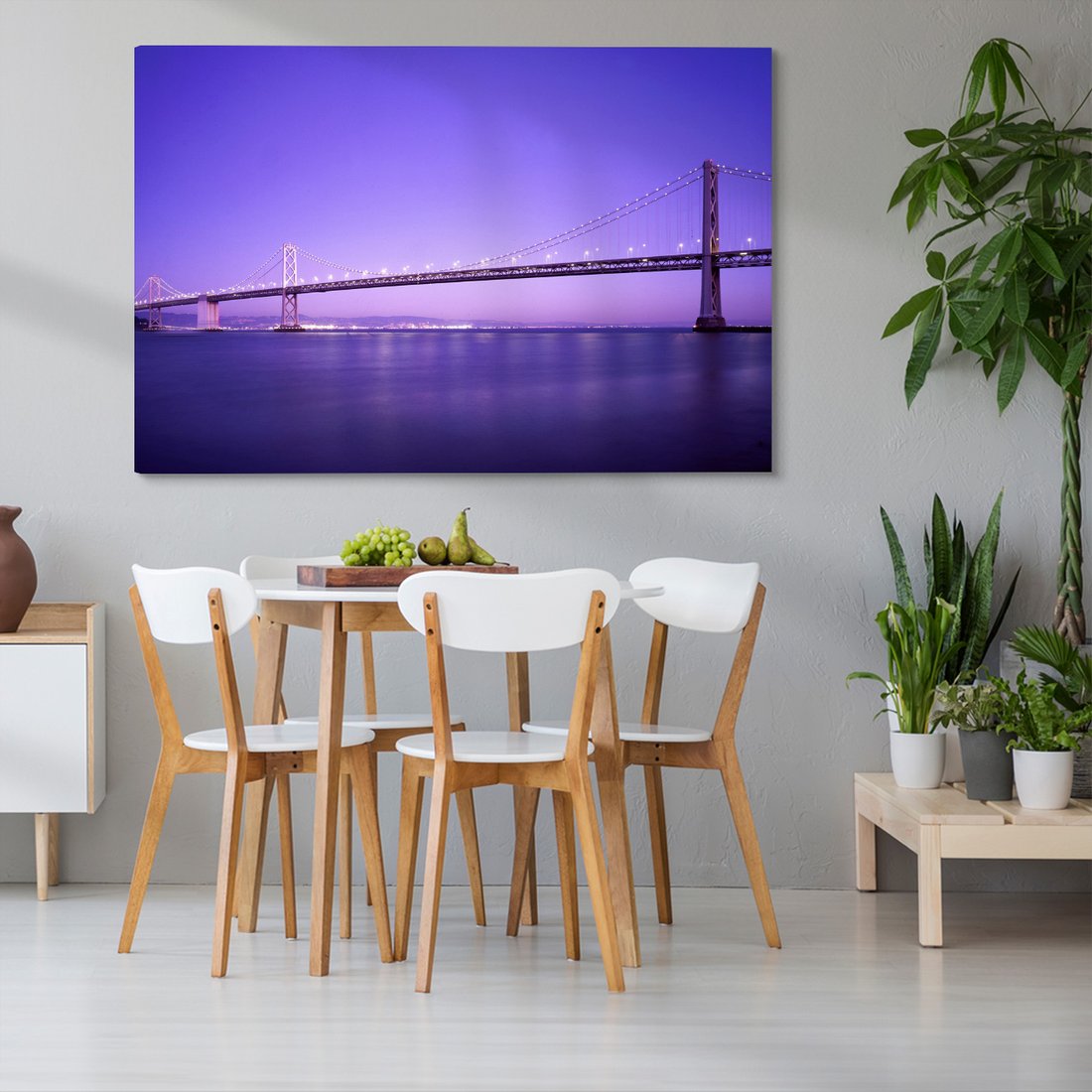 Obraz na płótnie - most, woda, miasto