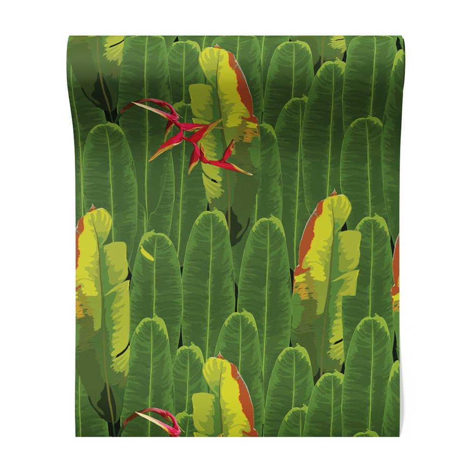 Tapeta - liście, kwiaty, tropiki