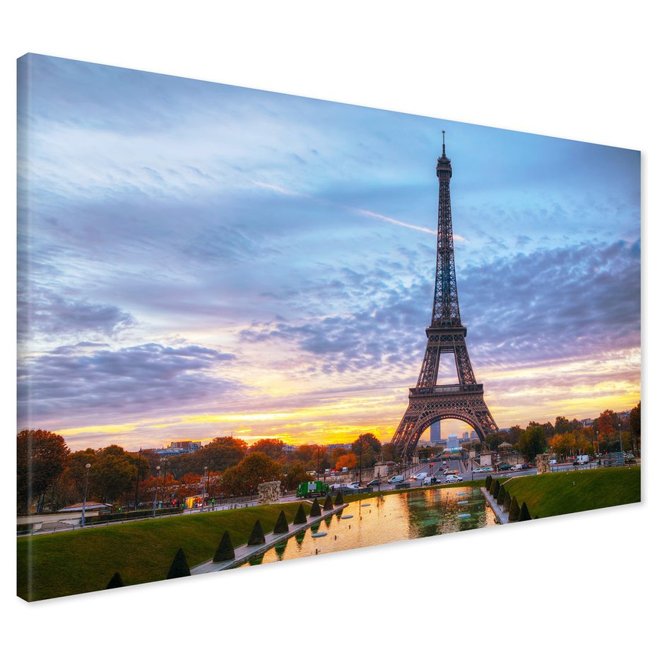 Obraz na płótnie - Paryż, Wieża Eiffla, miasto