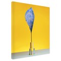 Obraz na płótnie - liść, niebieski, żółty