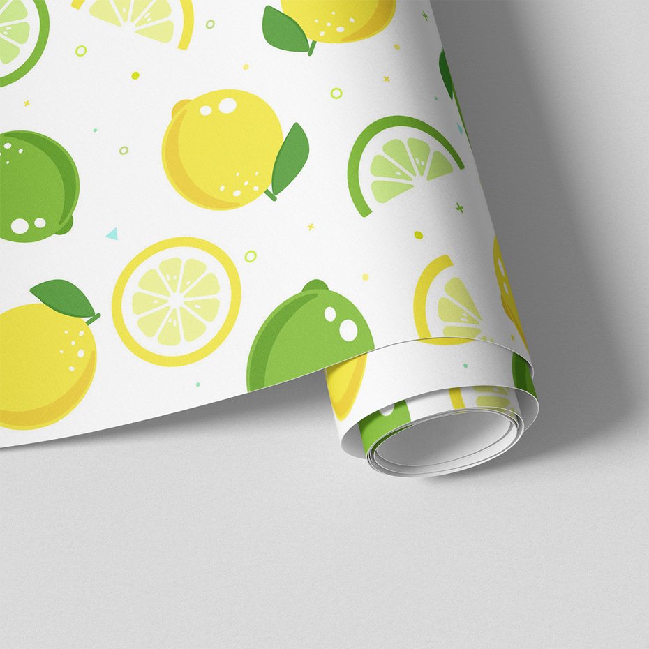 Tapeta - cytryny, owoce, limonki