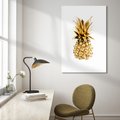 Obraz na płótnie - ananas, złoty, owoc