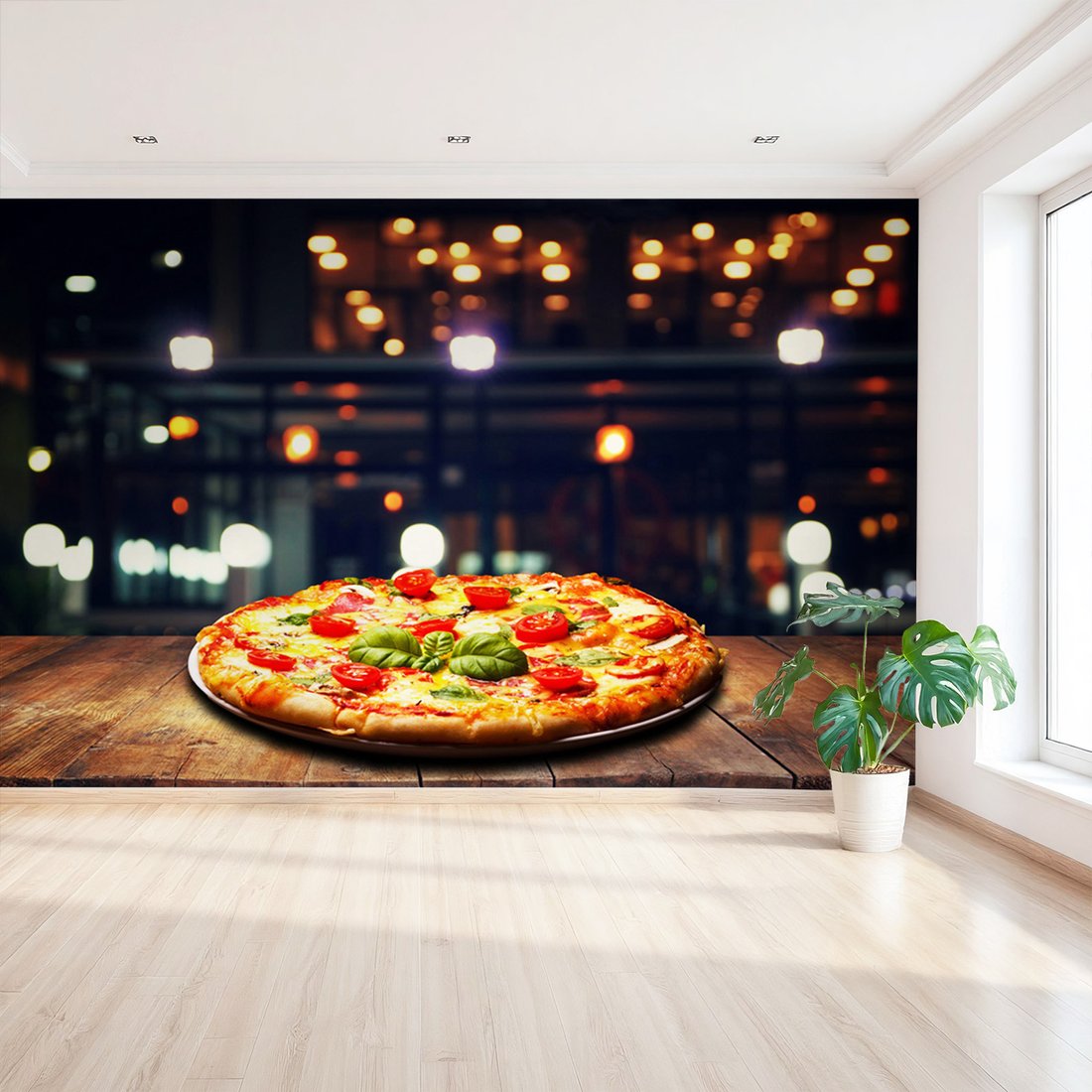 Fototapeta - pizza, jedzenie, pomidory