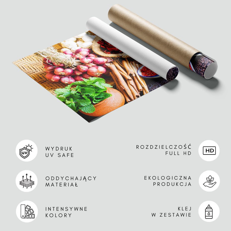 Fototapeta - przyprawy, warzywa, jedzenie