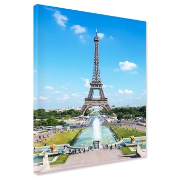 Obraz na płótnie - Paryż, wieża Eiffla, miasto