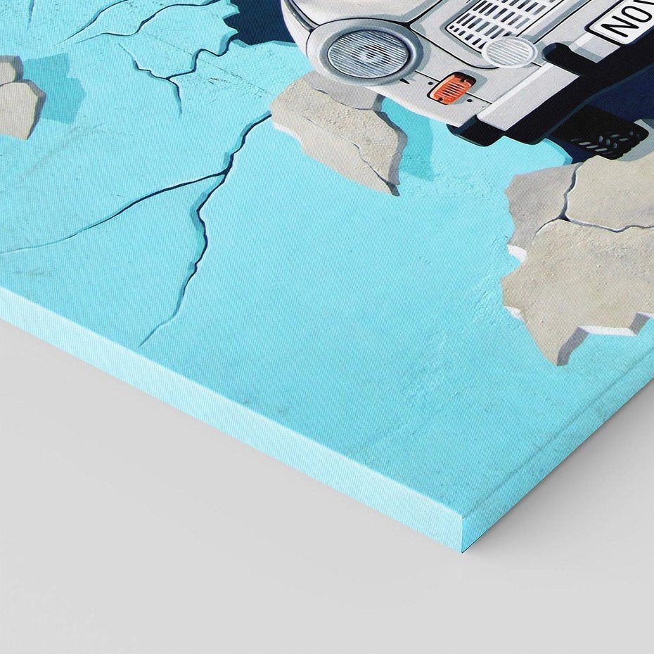 Obraz na płótnie - Trabant, mur, auto