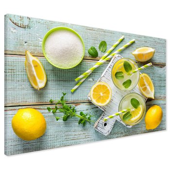 Obraz na płótnie - cytryny, napój, orzeźwienie
