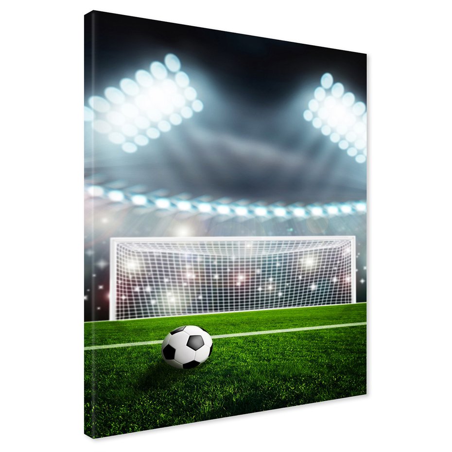 Obraz na płótnie - piłka, nożna, bramka