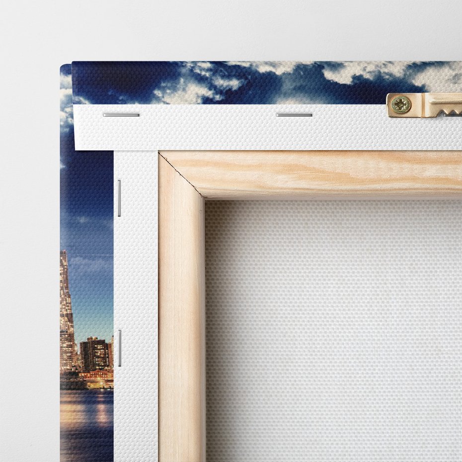 Obraz na płótnie - miasto, noc, niebo