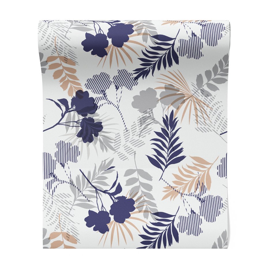 Tapeta - kwiaty, liście, tło