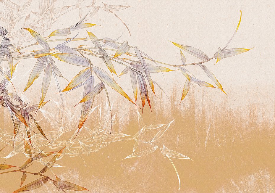 Fototapeta - loft, gałęzie, trawy