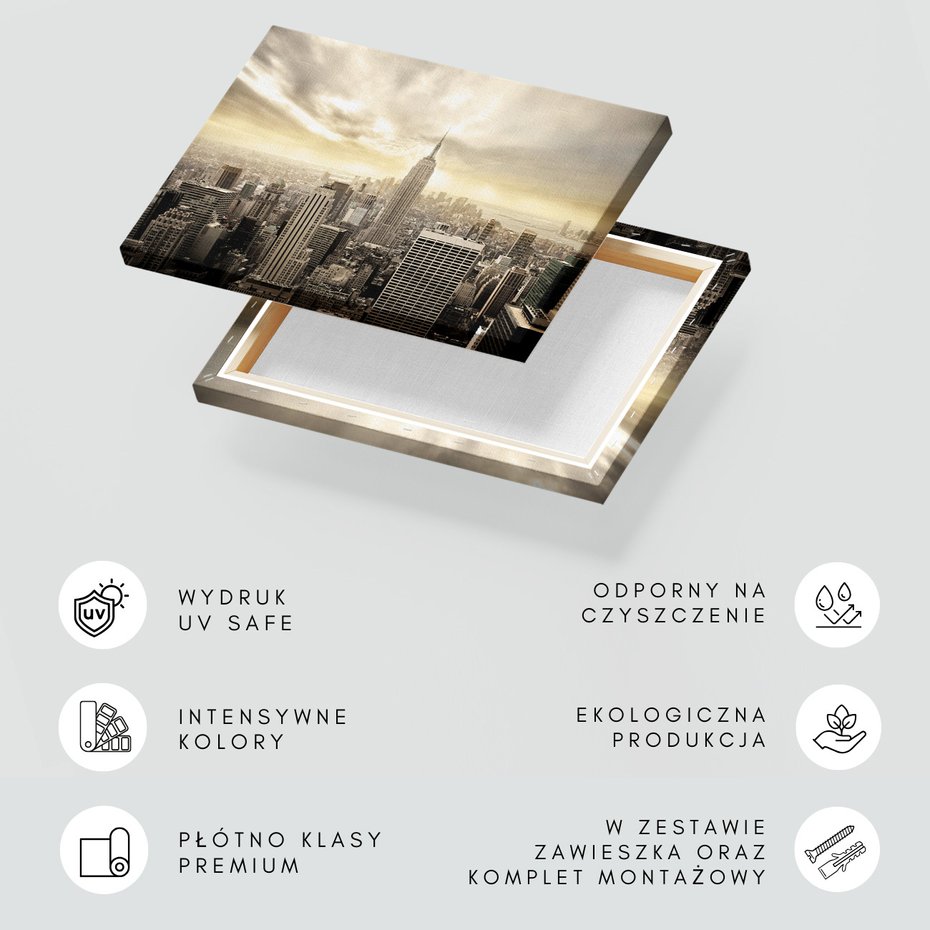 Obraz na płótnie - miasto, budynki, panorama