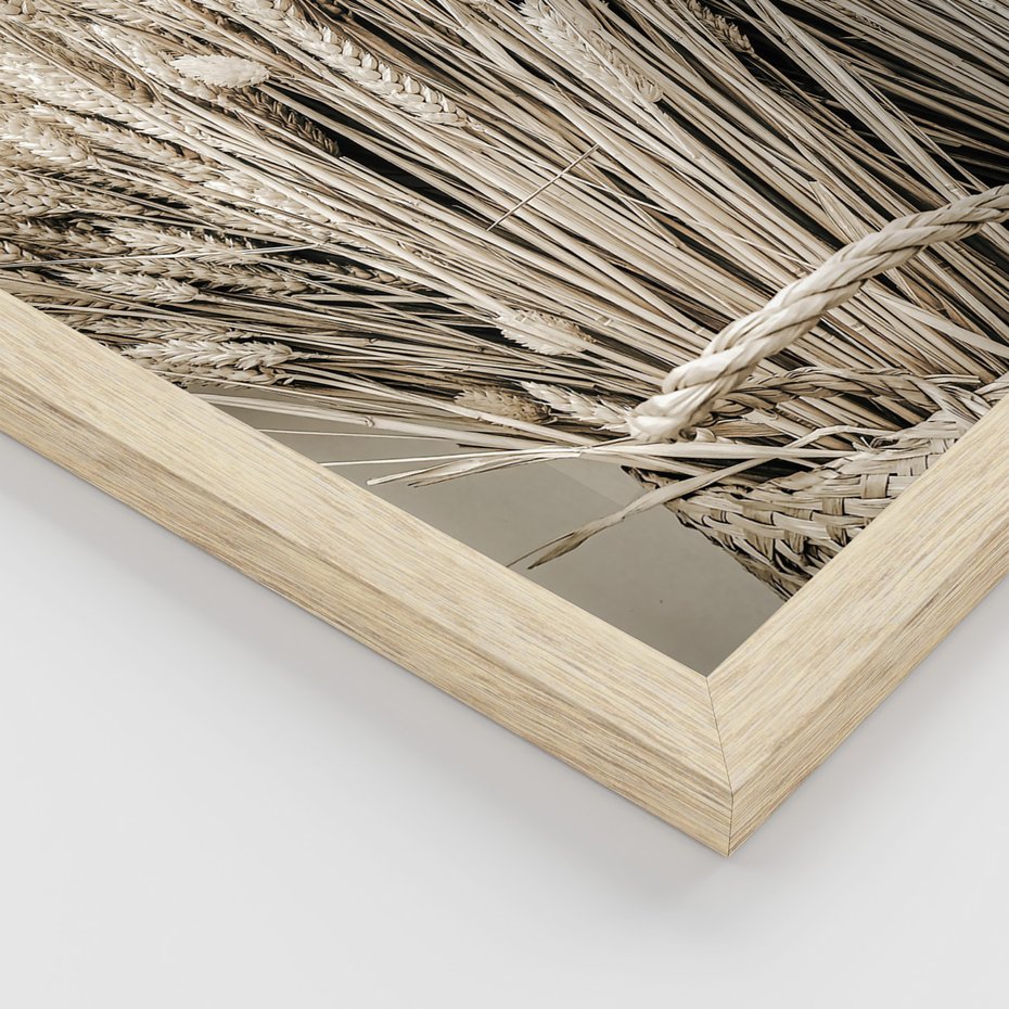 Zestaw obrazy w ramie, plakaty - wieś, rolnictwo, plony - rama drewno