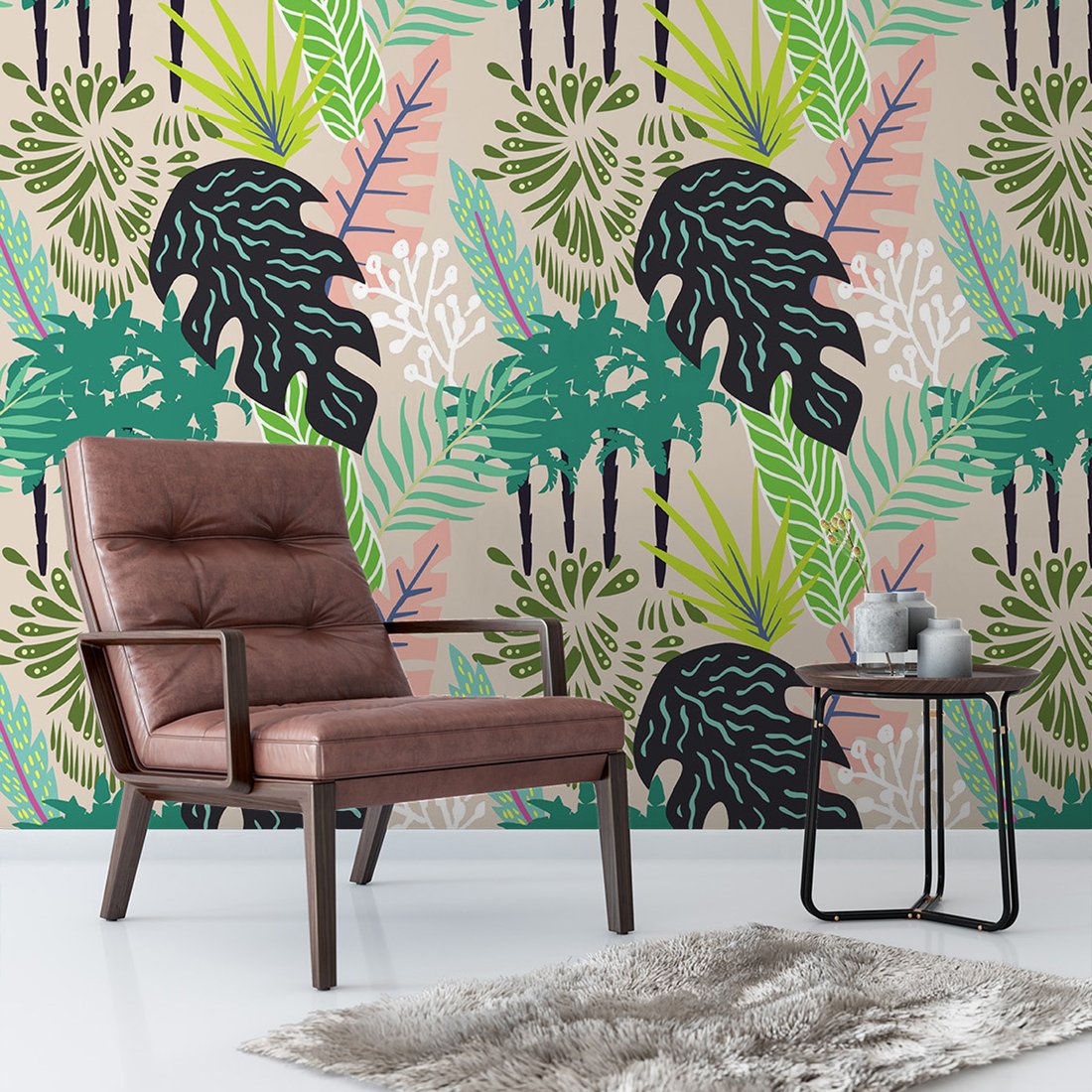 Tapeta - liście, rośliny, palmy