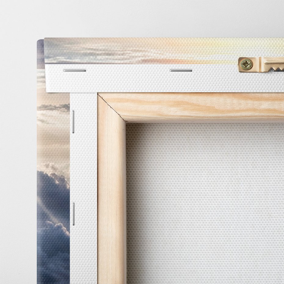 Obraz na płótnie - niebo, chmury, słońce