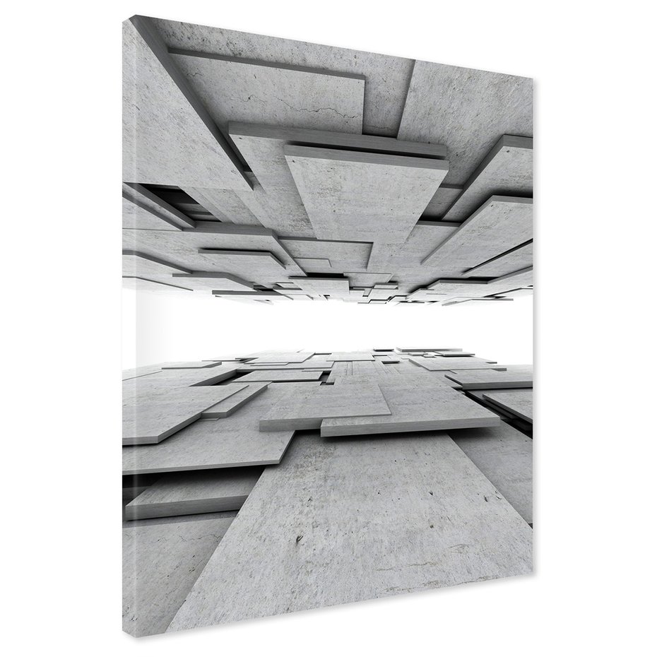 Obraz na płótnie - abstrakcja, beton, geometria