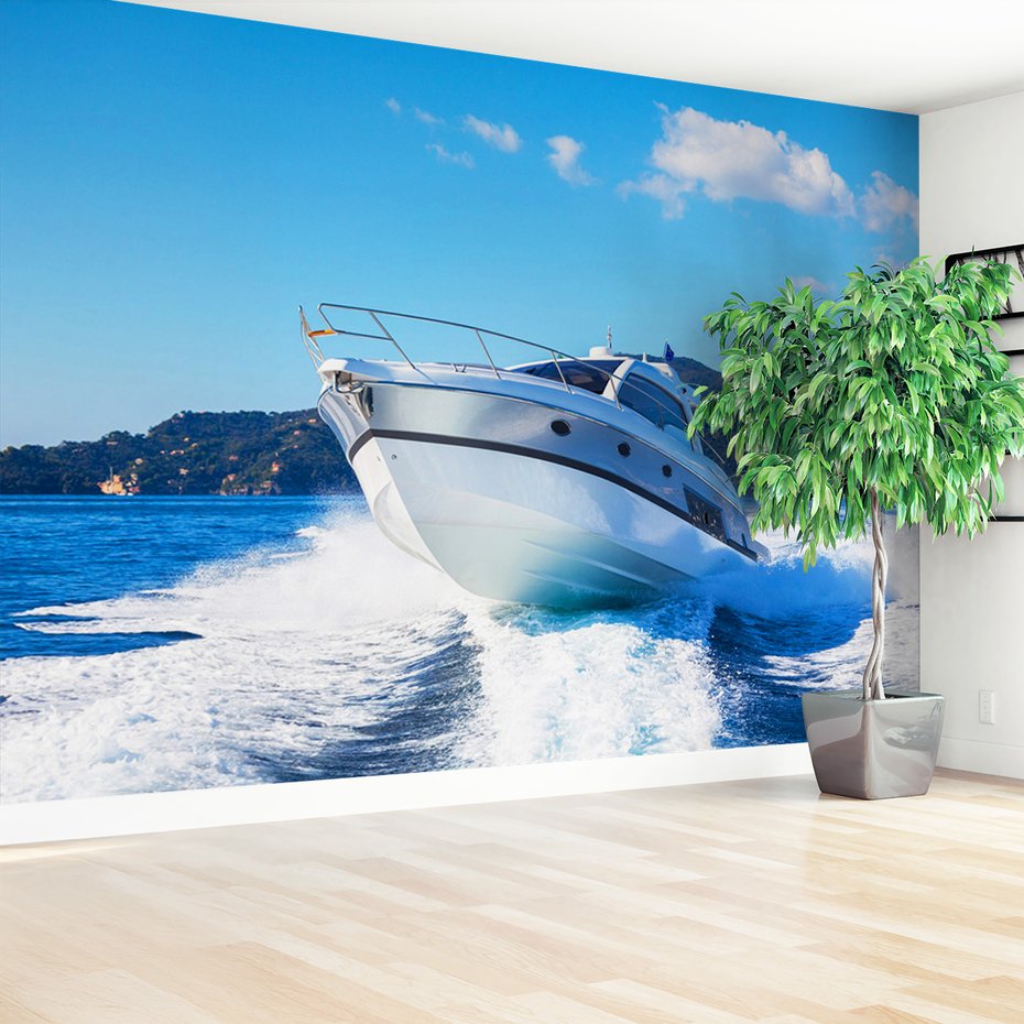 Fototapeta - łódź, morze, woda