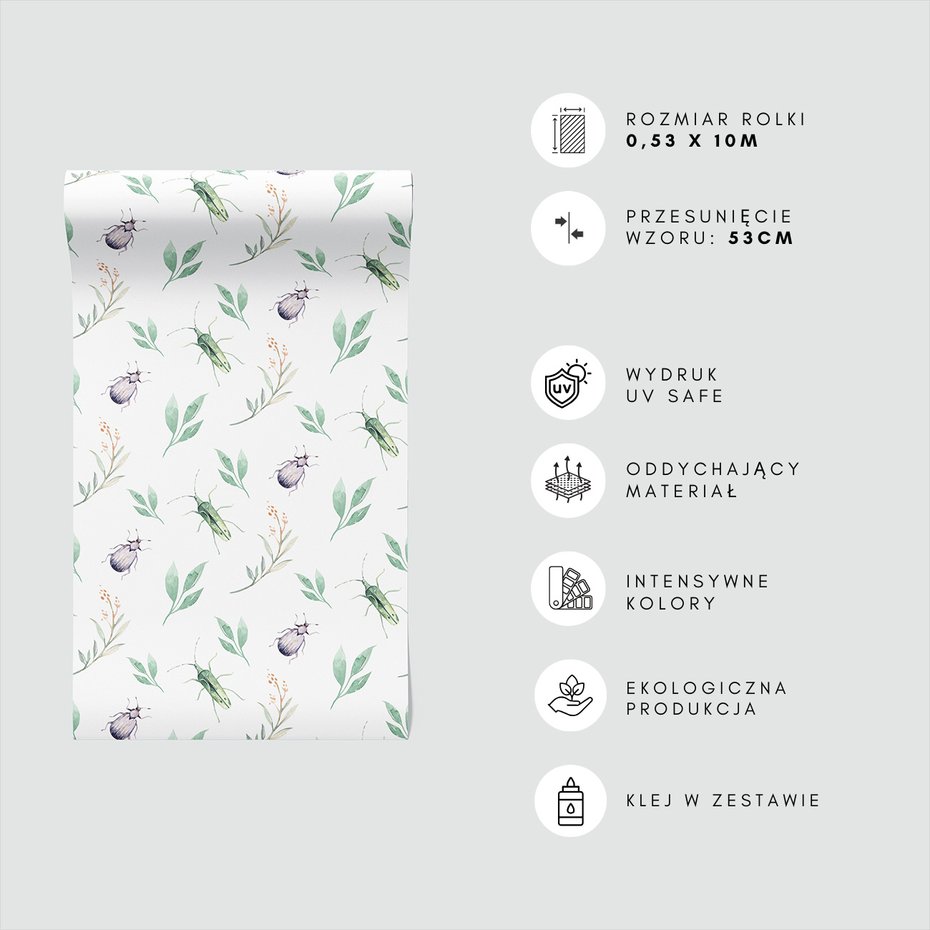 Tapeta - liście, chrząszcze, natura
