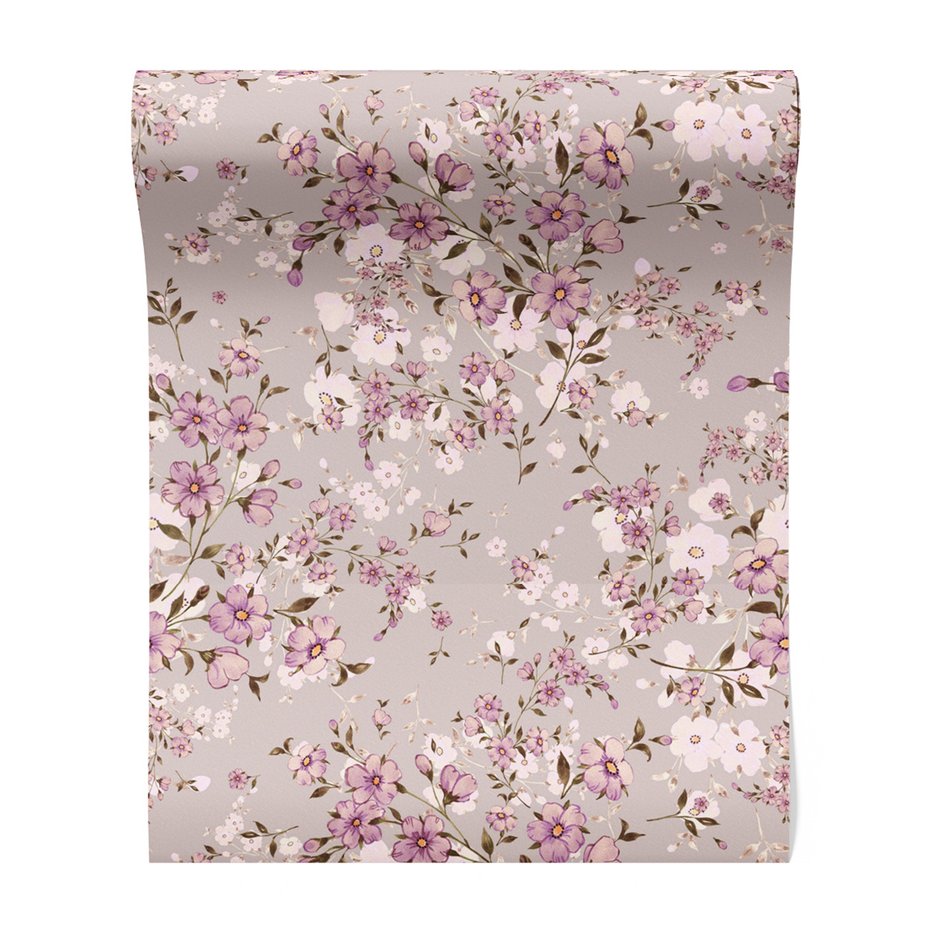 Tapeta - kwiaty, gałązki, elegancja