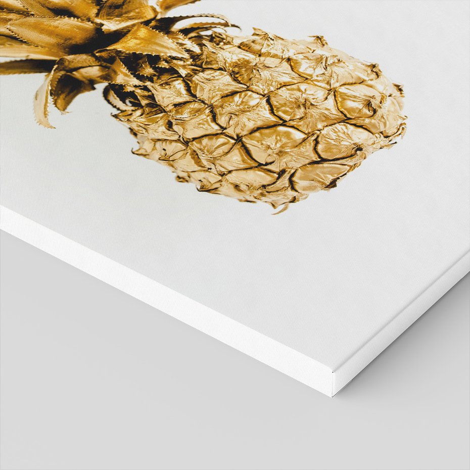 Obraz na płótnie - ananas, złoty, owoc