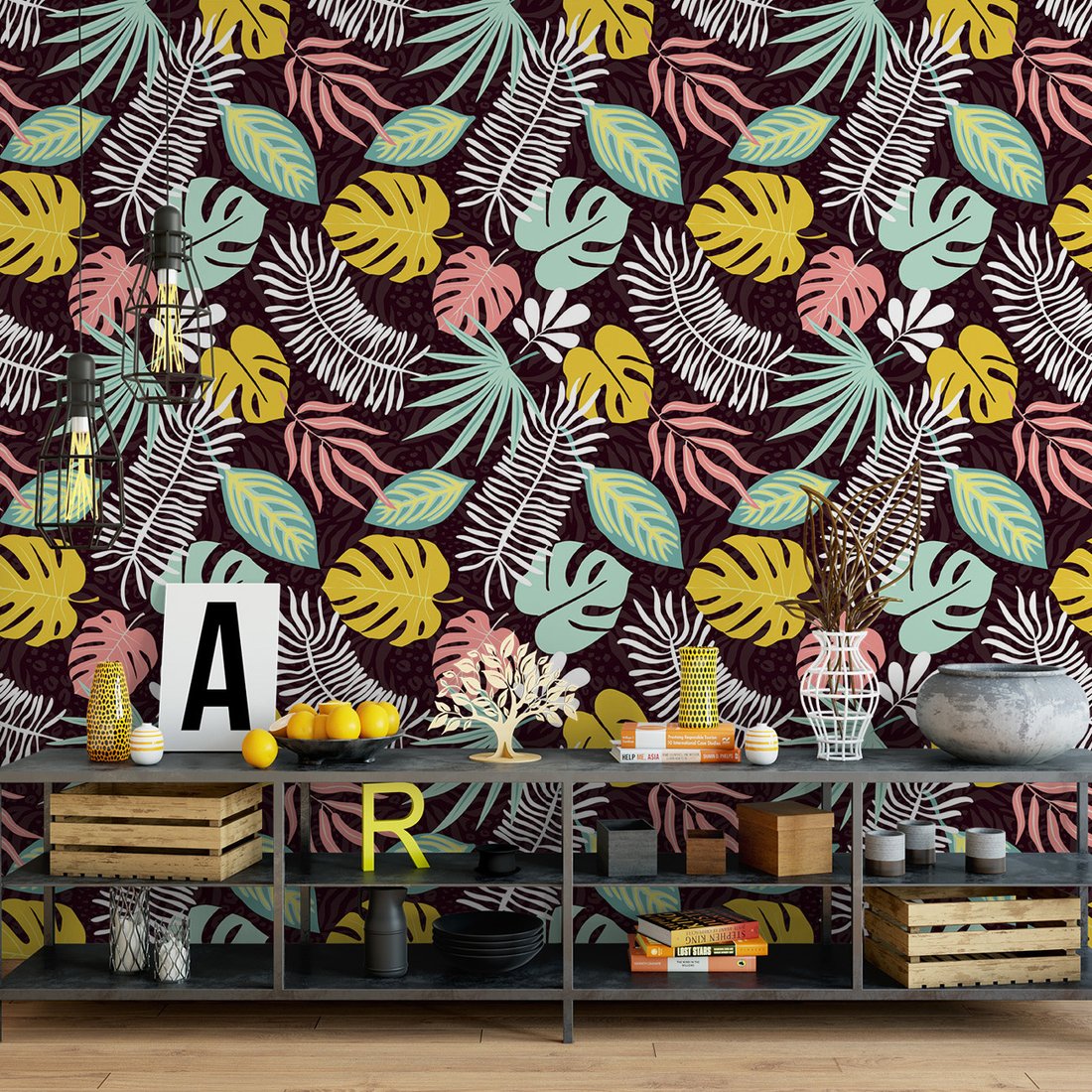 Tapeta - liście, tło, abstrakcja