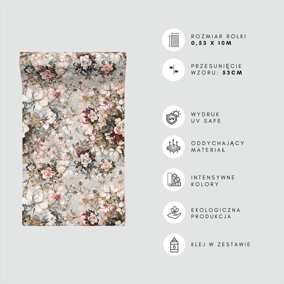 Tapeta - róże, kwiaty, liście