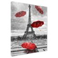 Obraz na płótnie - Paryż, Wieża Eiffla, Deszcz