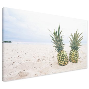 Obraz na płótnie - ananas, plaża, owoce