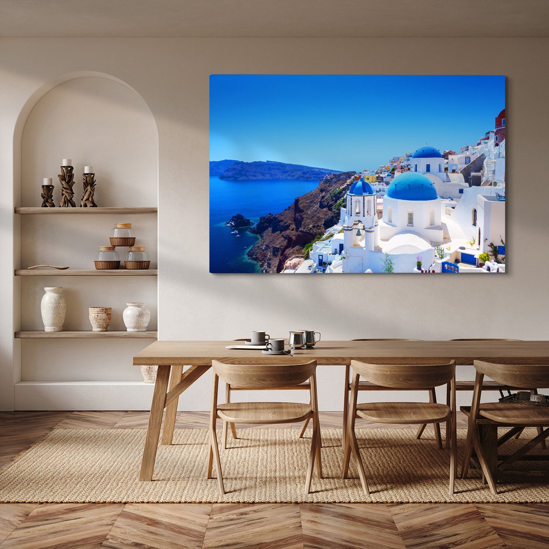 Obraz na płótnie - Santorini, Grecja, morze