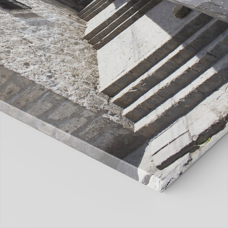 Obraz na płótnie - uliczka, schody, miasto