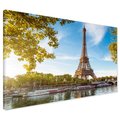 Obraz na płótnie - Wieża Eiffla, Paryż, rzeka
