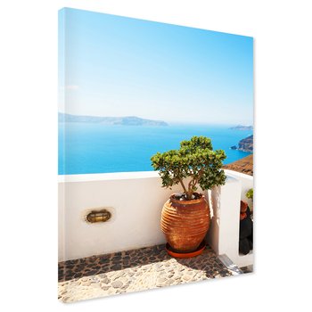 Obraz na płótnie - morze, wyspa, rośliny